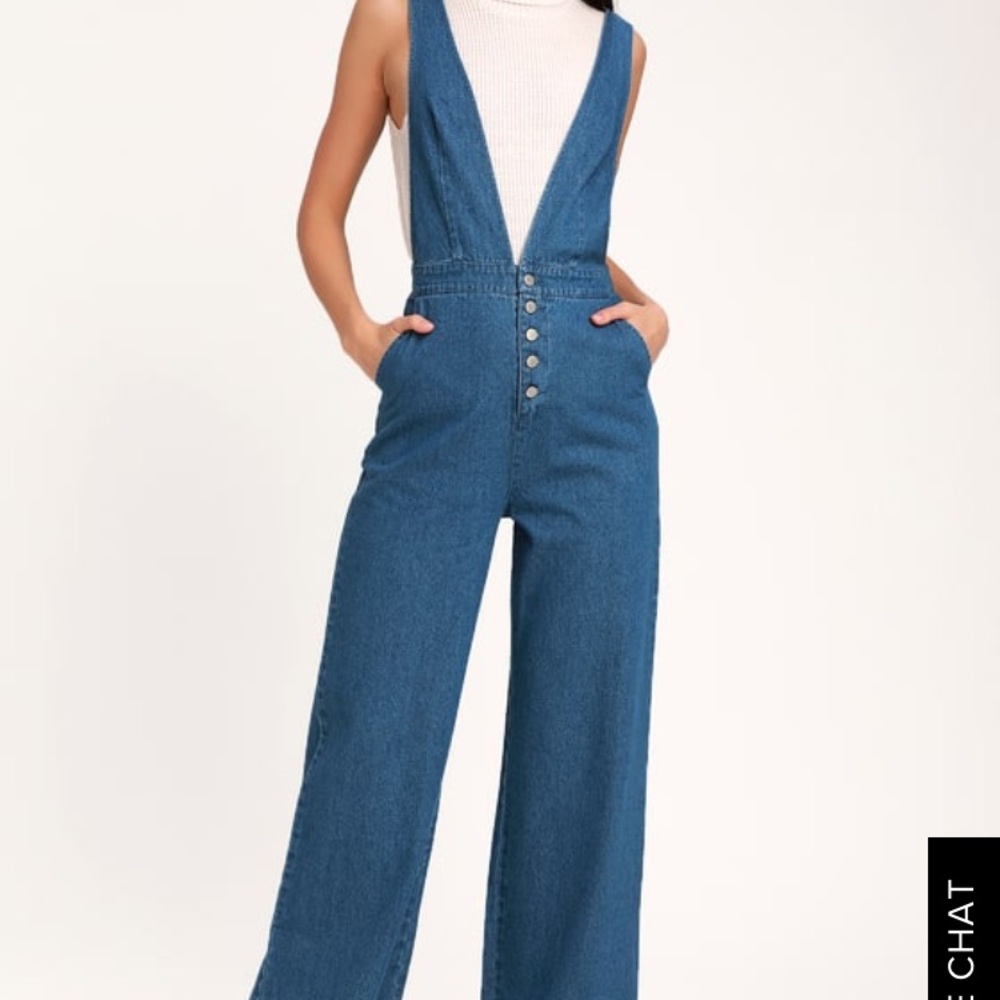 Lulus denim overalls